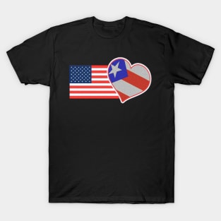 Puerto Rico T-Shirt USA Flag Spanish Puerto Rico Food Culture T-Shirt